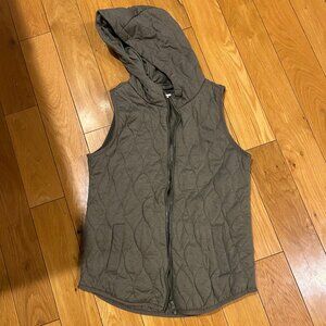Maurices Green Hooded Vest - Size Small
